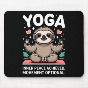 Innerer Frieden erreicht Bewegung Optional Yoga Fa Mousepad