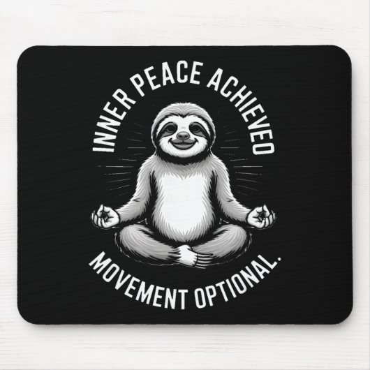 Innerer Frieden erreicht Bewegung Optional Yoga Fa Mousepad (Vorne)