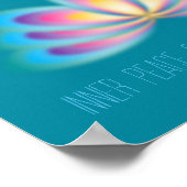 "Innerer Frieden schafft äußeren Frieden" Poster (Ecke)