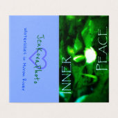 INNERER FRIEDENSminikarten 2x3.5 horizontal Visitenkarten (Außenseite Aufgefaltet)
