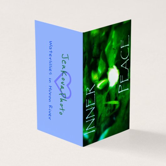 INNERER FRIEDENSminikarten 2x3.5 horizontal Visitenkarten (Vorderseite)