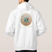 Innerer Kompass Hoodie Pullover (Rückseite)
