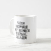 Innerer Serienmörder Lustiger Becher Kaffeetasse (Vorderseite Links)