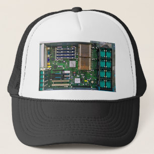 innerer Servercomputer Truckerkappe