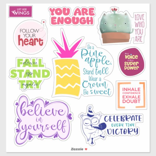 Innerer Spark individuell geschnittene Vinyl Affir Aufkleber (Blatt)