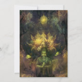 Innerer Tempel | Mystisches Meditationsdesign Einladung (Rückseite)