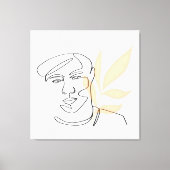 Inneres Bloom - Botanisches Linienschiff Leinwanddruck (Vorderseite)