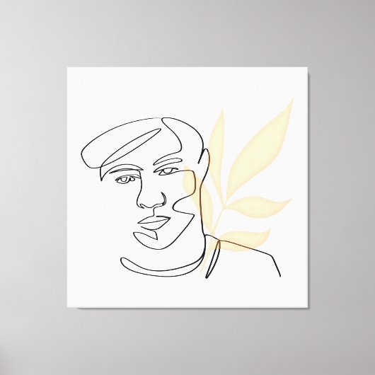 Inneres Bloom - Botanisches Linienschiff Leinwanddruck (Vorderseite)