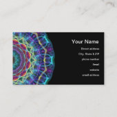 Inneres Blumenkaleidoskop Visitenkarte (Rückseite)