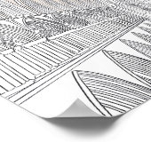 Inneres der Kathedrale von Salisbury | Zeichnend L Poster (Ecke)