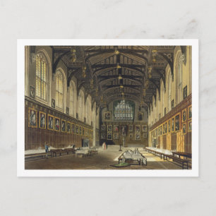 Inneres der Kirche Christi, Illustration Postkarte