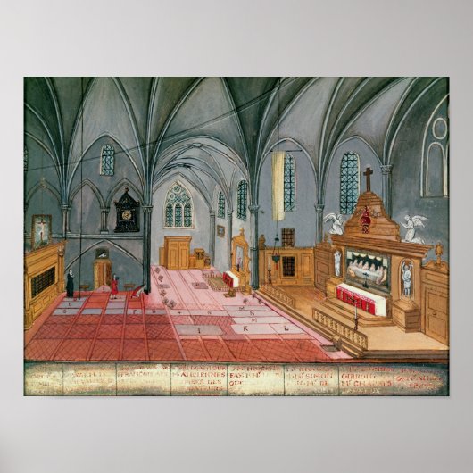 Inneres der Kirche, von 'L'Abbaye de Poster (Vorne)