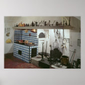 Inneres der Küche des Hotels de Cabris Poster (Vorne)