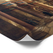 Inneres der Moschee von El Mooristan in Kairo Poster (Ecke)