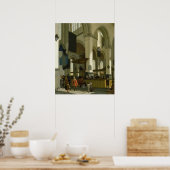 Inneres der Oude Kerk Poster (Küche)