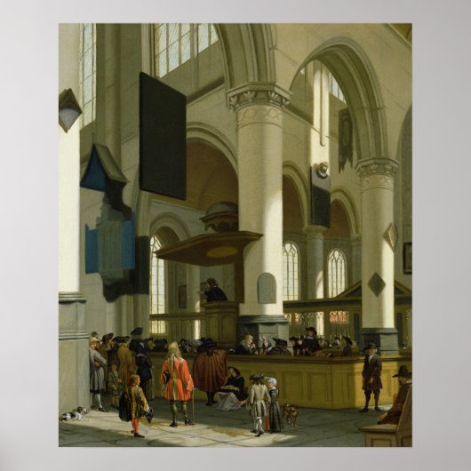 Inneres der Oude Kerk Poster (Vorne)