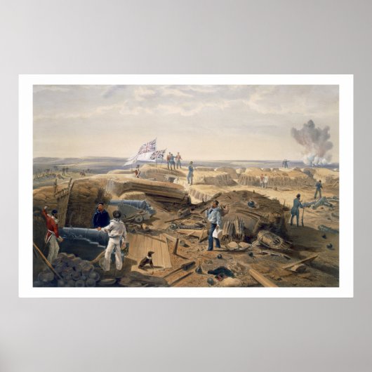 Inneres der Redan, Platte aus "Der Kriegssitz Poster (Vorne)