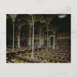 Inneres der "Salle des Imprimes", 1868 Postkarte