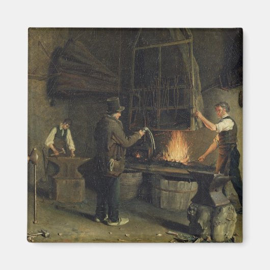 Inneres der Schmiede, 1837 Magnet (Vorne)