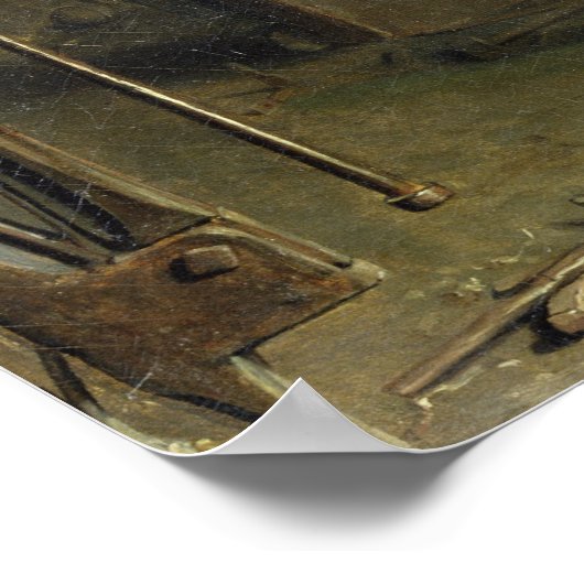 Inneres der Schmiede, 1837 Poster (Ecke)