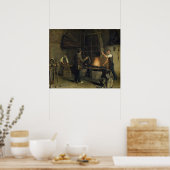 Inneres der Schmiede, 1837 Poster (Küche)