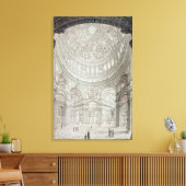 Inneres der St. Paul's Cathedral, 1817 Leinwanddruck (Insitu (Wohnzimmer))