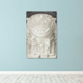 Inneres der St. Paul's Cathedral, 1817 Leinwanddruck (Insitu (Holzboden))