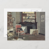 Inneres der Studie von Doktor X Postkarte (Vorne/Hinten)