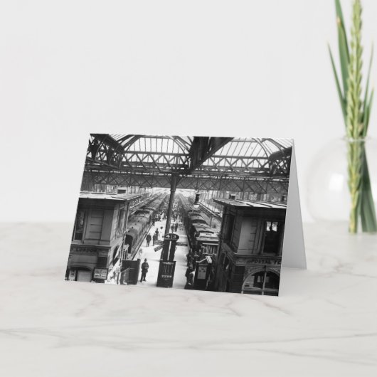 Inneres des Bahnhofs Charing Cross, London Karte (Vorderseite)