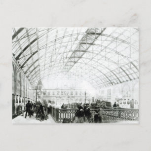 Inneres des Bahnhofs Charing Cross Postkarte