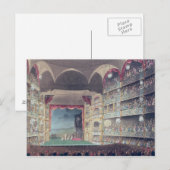 Inneres des Drury Lane Theaters, 1808 Postkarte (Vorne/Hinten)