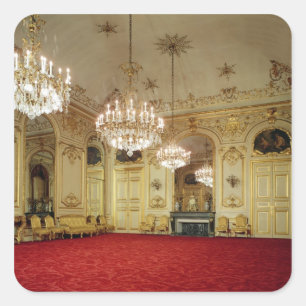 Inneres des Grand Salon Quadratischer Aufkleber