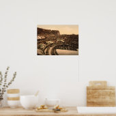 Inneres des Kolosseums, Rom, Italien Poster (Küche)