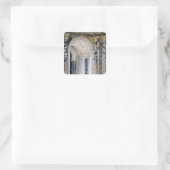 Inneres des Kunsthistorischen Museums Quadratischer Aufkleber (Tasche)