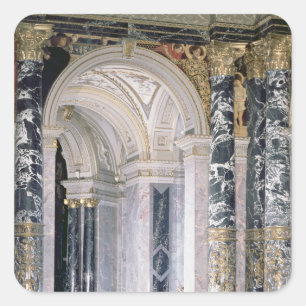 Inneres des Kunsthistorischen Museums Quadratischer Aufkleber