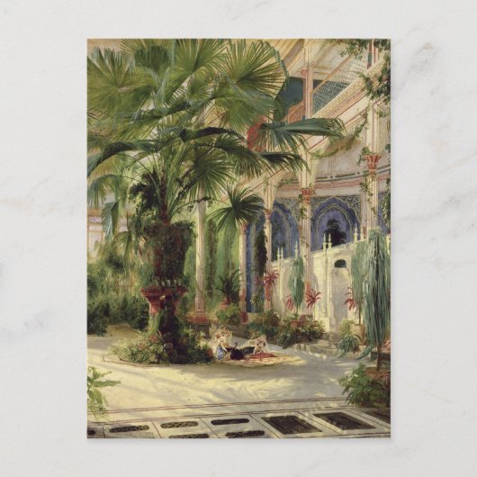 Inneres des Palmenhauses in Potsdam, 1833 Postkarte (Vorderseite)