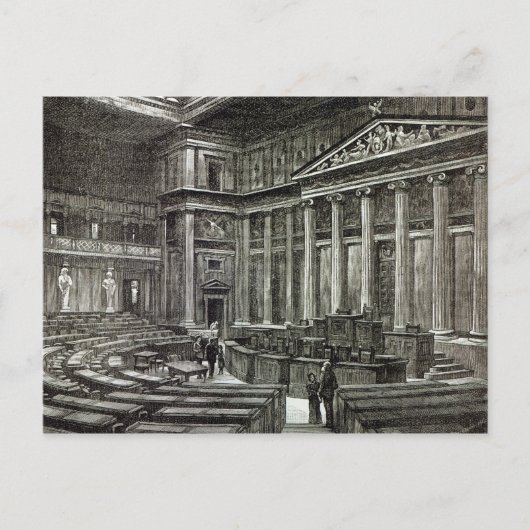 Inneres des Parlaments, Wien Postkarte (Vorderseite)