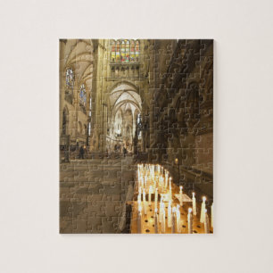 Inneres des Petersdom in Regensburg Puzzle