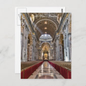Inneres des Petersdom Postkarte (Vorne/Hinten)