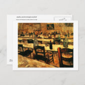 Inneres des Restaurants in Arles, Vincent van Gogh Postkarte (Vorne/Hinten)
