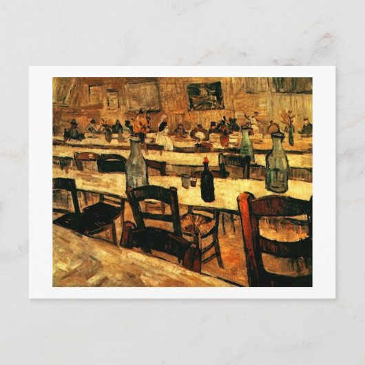 Inneres des Restaurants in Arles, Vincent van Gogh Postkarte (Vorderseite)