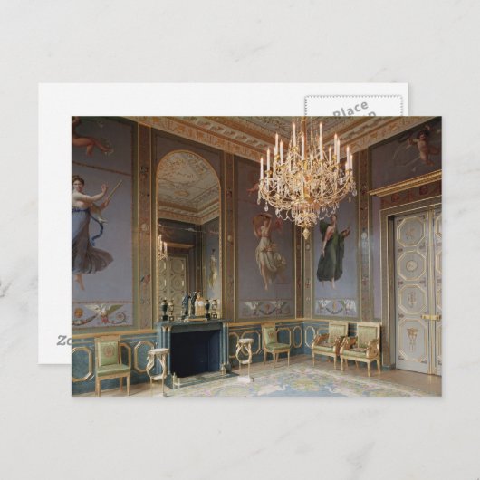 Inneres des Salons de Musique Postkarte (Vorne/Hinten)