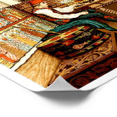 Inneres des schwedischen Hauses (Möbel und Kochges Poster (Ecke)