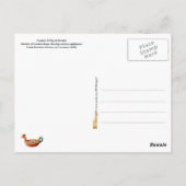 Inneres des schwedischen Hauses (Möbel und Kochges Postkarte (Rückseite)