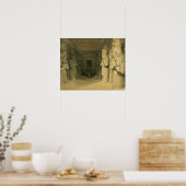 Inneres des Tempels von Abu Simbel, aus "Ägypten Poster (Küche)