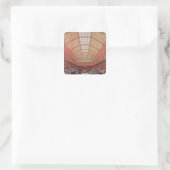 Inneres des Unterhauses Quadratischer Aufkleber (Tasche)