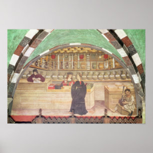 Inneres einer Apotheke Poster