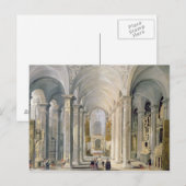 Inneres einer Kirche 2 Postkarte (Vorne/Hinten)