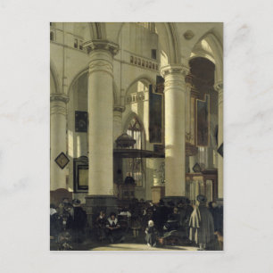 Inneres einer Kirche Postkarte