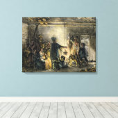 Inneres einer Kohlebergbauhütte Leinwanddruck (Insitu (Holzboden))